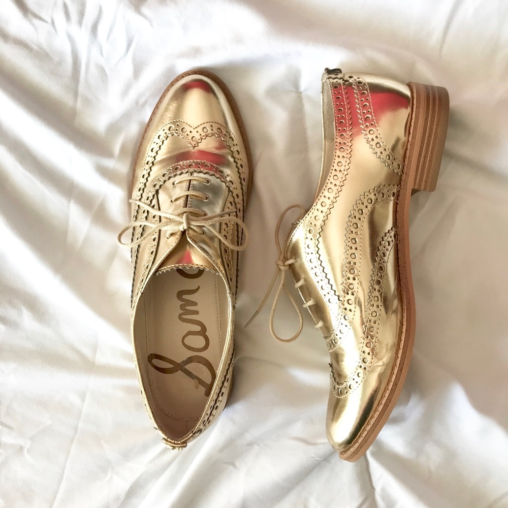 Sam Edelman Jerome Gold Oxfords